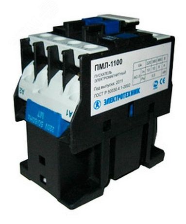 Контактор электромагнитный ПМЛ-1100М УХЛ4 В, 380В, (2з+1р) - O20100210ВВ380000010 Электротехник