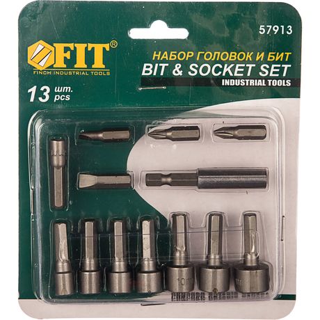 Набор бит и головок 13 шт. - 57913 РОС