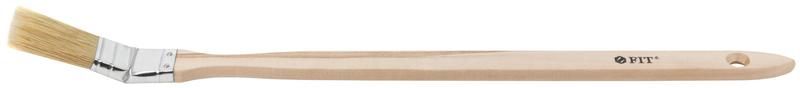 Кисть радиаторная натуральная светлая щетина деревянная ручка 1дюйм (25мм) FIT 01213 РОС