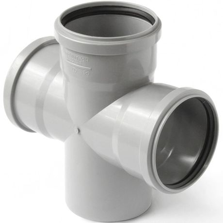 Крестовина одноплоскостная (Полипропилен) 110x110x110/87,5 - 801187 PRO AQUA