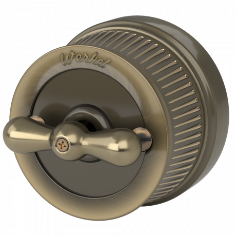 Переключатель одноклавишный (бронзовый) Ретро | a050766 Werkel W5712012/