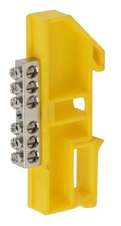 Шина PE "Земля" на DIN-изол ШНИ-6х9-6 никелированная Д-Желтый (10/250/9000) NO-222-90-1 | Б0044139 ЭРА