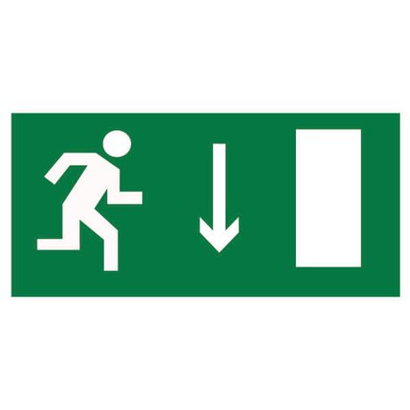 Пластина Указатель двери эвакуационного выхода (прав). - PP-40205.E09 BS a13965