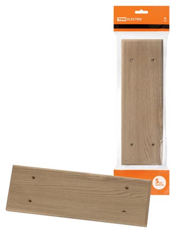 Накладка на бревно деревянная универсальная НБУ 1Пх3 95х290 мм, под покраску | SQ1821-0406 TDM