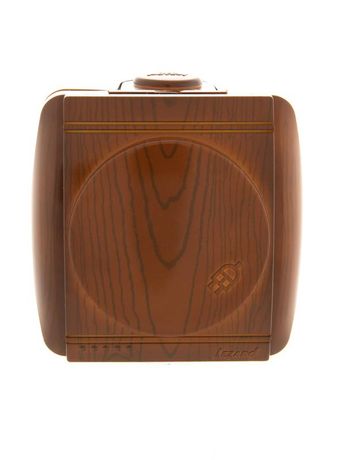 Розетка 1-м ОП Nata 16А IP20 с заземл. защ. крышкой керамика сосна LEZARD 710-0800-123