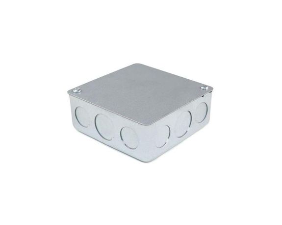 Коробка стальная с предвырубленными отверстиями 100х100х40 IP30 пустая | zeta30349 Гофроматик ЗЭТА