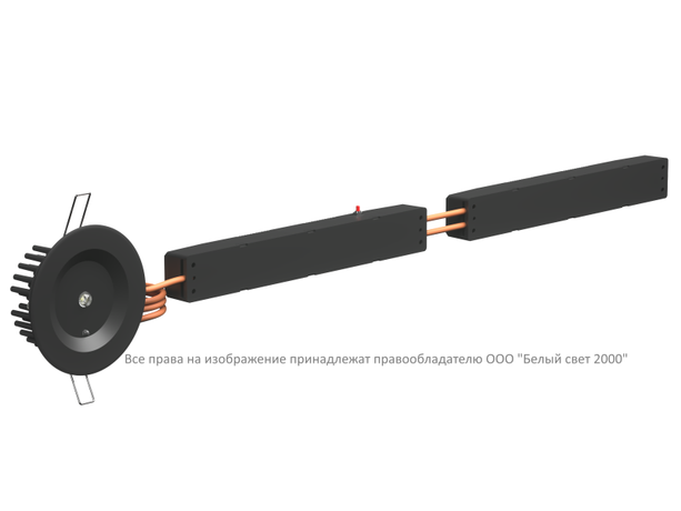 Светильник аварийный BS-ARUNA-53-L1-INEXI3 IP40 Black Белый Свет a31879