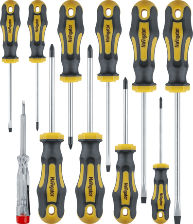 Набор отверток NHT-Ot02-H11 (11шт) Navigator 95270 33342