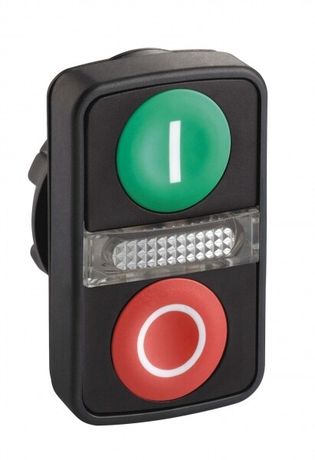 ГОЛОВКА КНОПКИ ДВОЙНАЯ С МАРКИРОВК + LED ZB5AW7A3741 | Schneider Electric