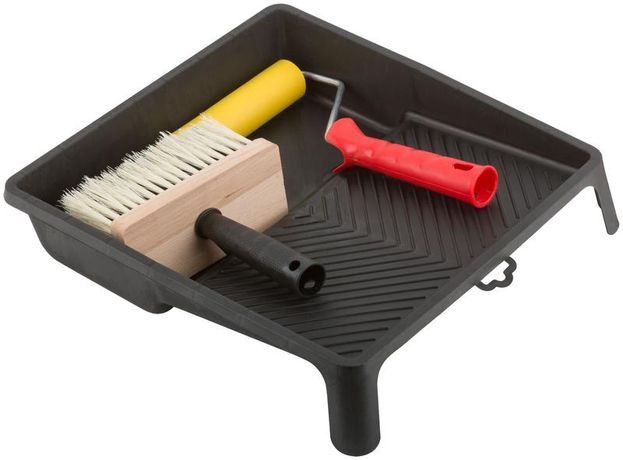 Набор для наклеивания обоев (ванночка 350х330 мм + валик прижимной 150 макловица) - 03030 РОС