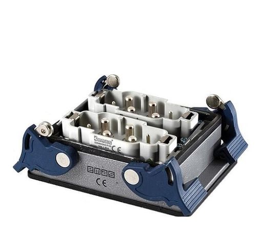 Вилка низкая 4-фиксатора для панели 12 полюсов 2х(4х80А+2х16А) EMAS EBM812FM44