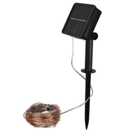 Светильник светодиодный садовый SLR-G03-100Y нить 100LED желт. на солнечн. батарее ФАZА 5033320 ФАЗА