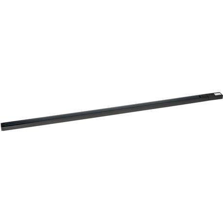 Шинопровод трековый, накладной, однофазный, ARTLINE, с питанием и заглушкой, 2 м, алюминий/медь держателями пластиковой планкой, черный - 59786 9 RITTER