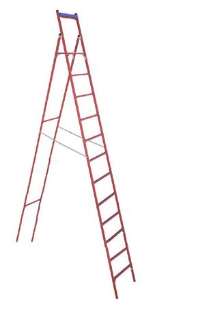 Стремянка стеклопластиковая диэлектр. с симметричной опорой ССД-4.0 Евро Телеком Диэлектрик Д413796