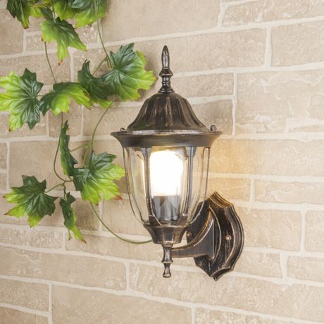 Светильник садово-парковый настенный 1002U черное золото / 9908-B (GL 1002U) | a033706 Elektrostandard