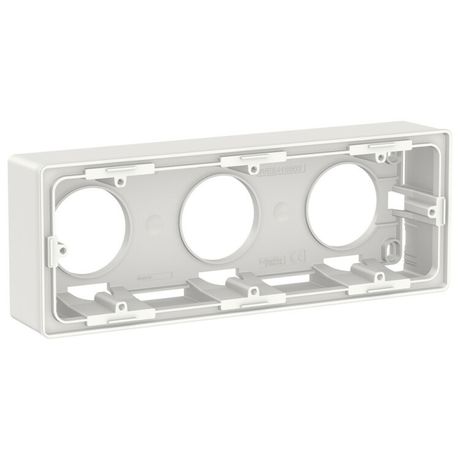Коробка UNICA NEW для открытой установки 3-постовая белый - NU800618 Schneider Electric