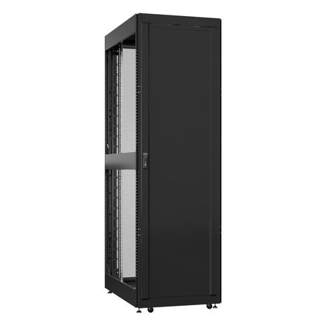 Шкаф серверный 52U 800х1200 передняя дверь: одностворчатая глухой металл IP51. задняя перфорированная IP20. боковые панели: без. цвет: черный RAL9005 - EX 8252.9230 SYSMATRIX