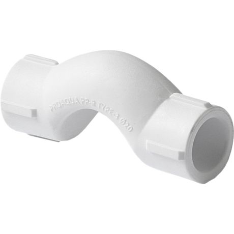 Обвод раструбный 25 полипропиленовый PPR белый - PA16118P PRO AQUA