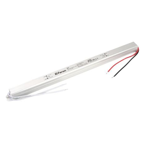 Трансформатор электронный для светодиодной ленты 72W 24V 345*18*18мм IP20 ультратонкий драйвер LB001 FERON | 48741