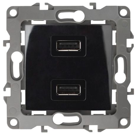 Устройство зарядное USB 12-4110-06 , 5В-2100мА, чёрный (6/60/1920) |Б0027496 | ЭРА