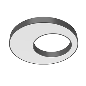 Светильник светодиодный Cosmo excentric 1200х115 110Вт 4000К подвесной с опаловым рассеив. RAL9005 черн. муар диммер DALI VARTON V1-R0-9X504-30D01-2011040 VARTA