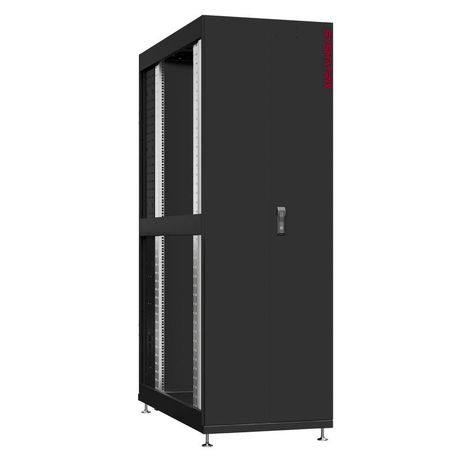 Шкаф серверный 48U 800х1200 передняя дверь: двустворчатая глухой металл IP51. задняя одностворчатая боковые панели: без. цвет: черный RAL9005 - NS 8248.9520 SYSMATRIX