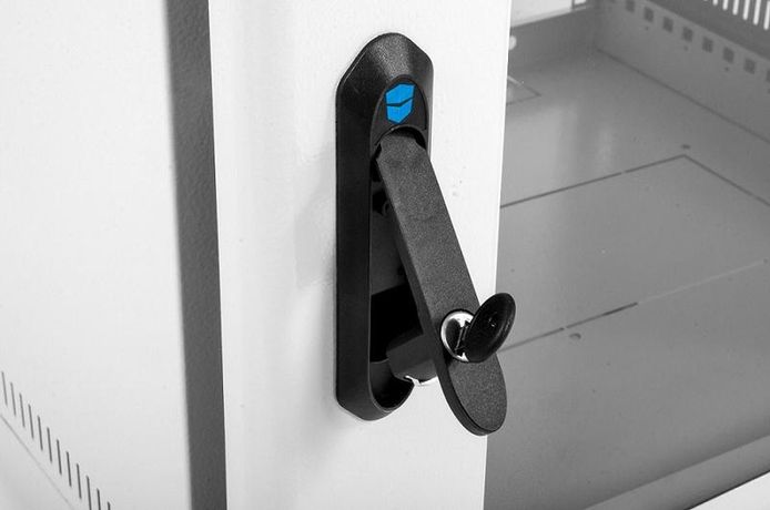 Шкаф коммутационный ШРН-9.650 9U 600х650мм передн. двер. стеклян. несъемн. боков. панел. 50кг сер. ЦМО 1134124