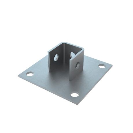 Основание одноканальное для страт-профиля 41х41мм HD85 КМ LO55399 КМ-Профиль