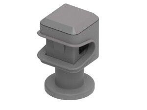 Держатель пластиковый для быстрого монтажа круглых проводников 8 мм, М6, коричневый. Материал - пластик. МД-102-П Ostec 293102