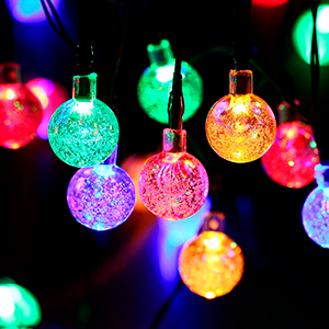 Гирлянда светодиодная садовая Solar "Шары" 30 ламп мультицвет IP44 GAUSS GS031
