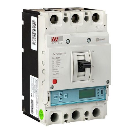 Автоматический выключатель AV POWER-2/3 250А 100kA ETU6.0 AVERES | mccb-23-250H-6.0-av EKF
