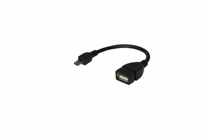 Кабель USB OTG micro на шнур 0.15м черн. Rexant 18-1182 MEET