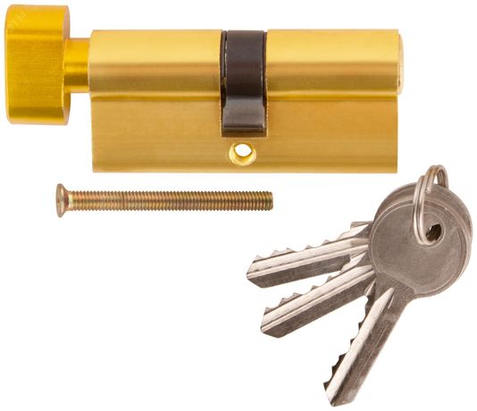 Цилиндровый механизм ''Фабрика замков'' 70 мм, ключ-завертка, латунь - 67207 РОС