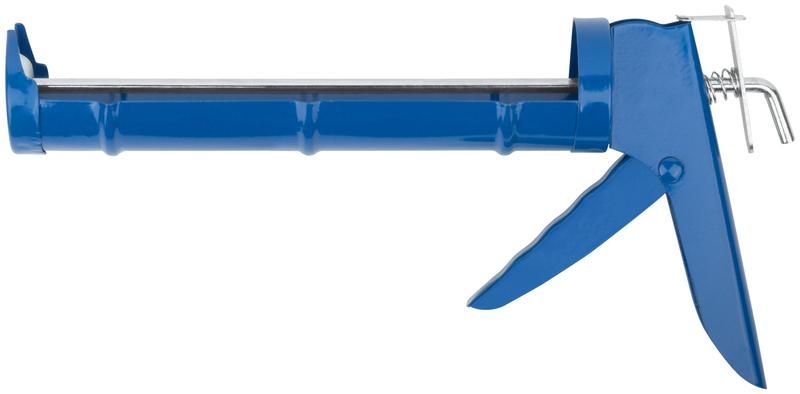 Пистолет для герметика 225 мм полукорпусной, гладкий шток - 14209 РОС