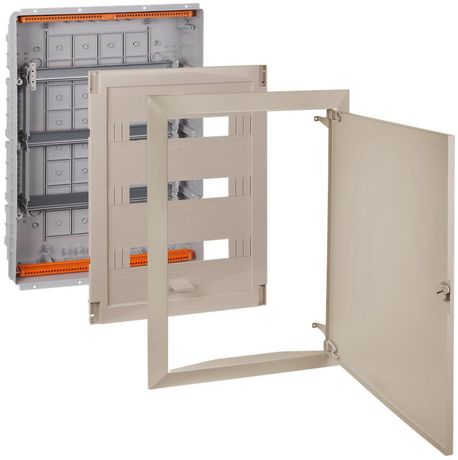Щит СП 54мод. Тусо 686х518х125мм с метал. дверцей беж. Ruvinil 68154МБЖ TYCO