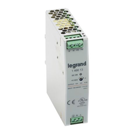 Источник питания импульсный 1-фазный 12В 75Вт 6.3А Leg 146613 Legrand