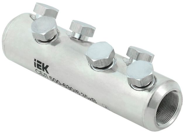 Соединитель болтовой луженый СБЛ 500-630/6 35кВ | UCB11-500-630-06-35 IEK