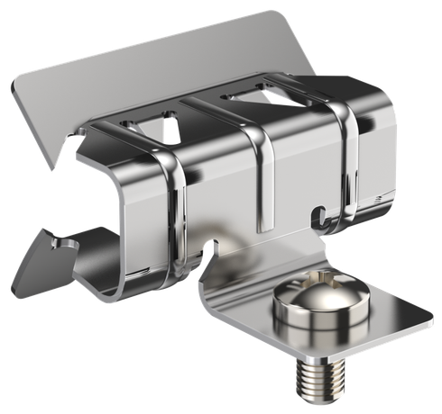 Зажим балочный 8-14мм с отгибом и винтом М6х9 HDZ | CME40-BZOV-06-HDZ IEK