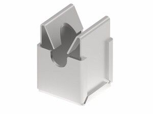 Держатель КЛИК безвинтовое исполнение со свободным креплением круглого проводника 8 мм. Материал - омедненная сталь. МД-140-ОС Ostec 893140