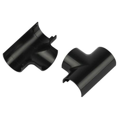 Угол т-образный T-KK-20-12-GR для полукруглого кабель-канала графит 20х12мм 2шт/комплект - Б0064958 ЭРА