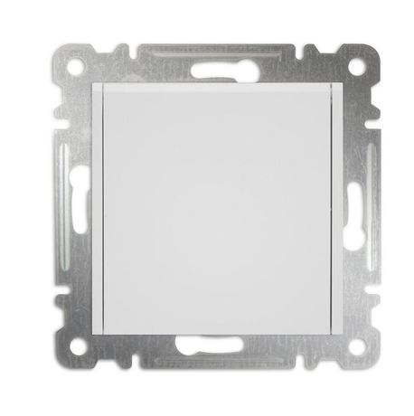 Розетка 1-м СП Karea 16А IP20 с заземл. крышкой механизм бел. Makel 57001029