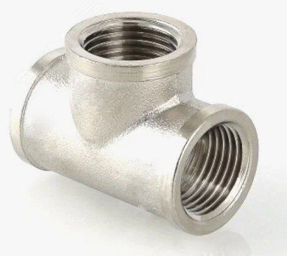 Тройник ВВВ 1/2'х1/2'х1/2' никелированный - BFN-011-203 Aquadeel