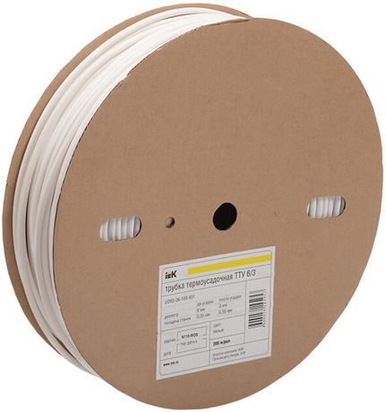Трубка термоусаживаемая ТТУ нг-LS 60/30 белая 25 м/упак | UDRS-D60-25-K01 IEK