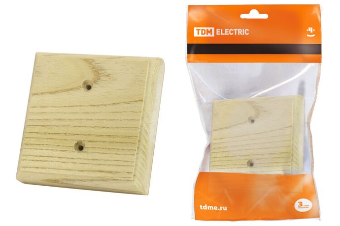 Накладка на бревно деревянная универсальная НБУ 1П 95х95 мм, сосна | SQ1821-0257 TDM