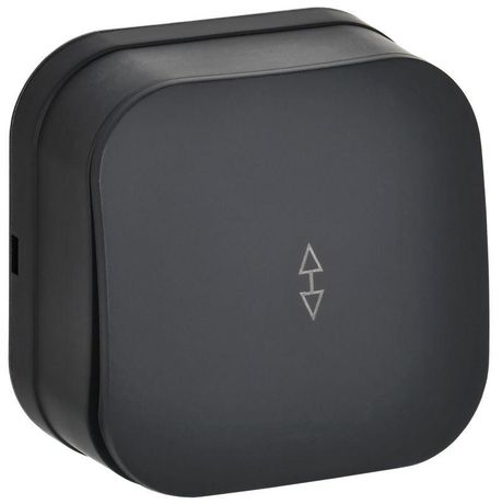 Выключатель проходной 1-кл. ОП GLORY ВСп10-1-0-ХЧм 10А черн. матов. IEK EVH12-K02M-10