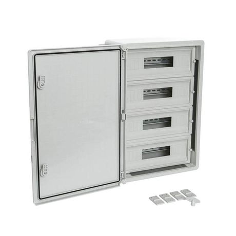 Корпус пластиковый распределительный ЩРН-60 IP65 серая дверь 600х400х200 | PR08.26501 Промрукав Строитель