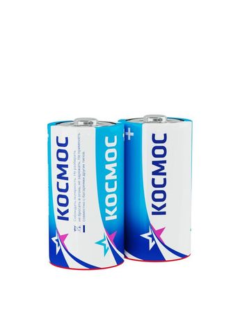 Батарейка R14 (С) 1.5V Zinc carbon 2S в шринке - KOCR14 Космос