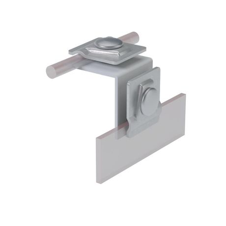 Держатель фальцевый FD-H50-D5-10 INOX304 H=50мм для прутка d5-10мм нерж. сталь КМ MA0223 КМ-Профиль