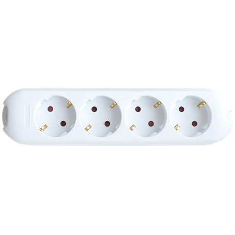 Колодка 4G-SMART четырехместная 16А с заземлением 5340 | 4690612010472 IN HOME