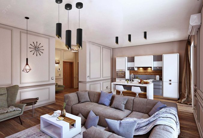 Светильник потолочный MR16 35W 230V, черный, золото ML181 | 48037 FERON